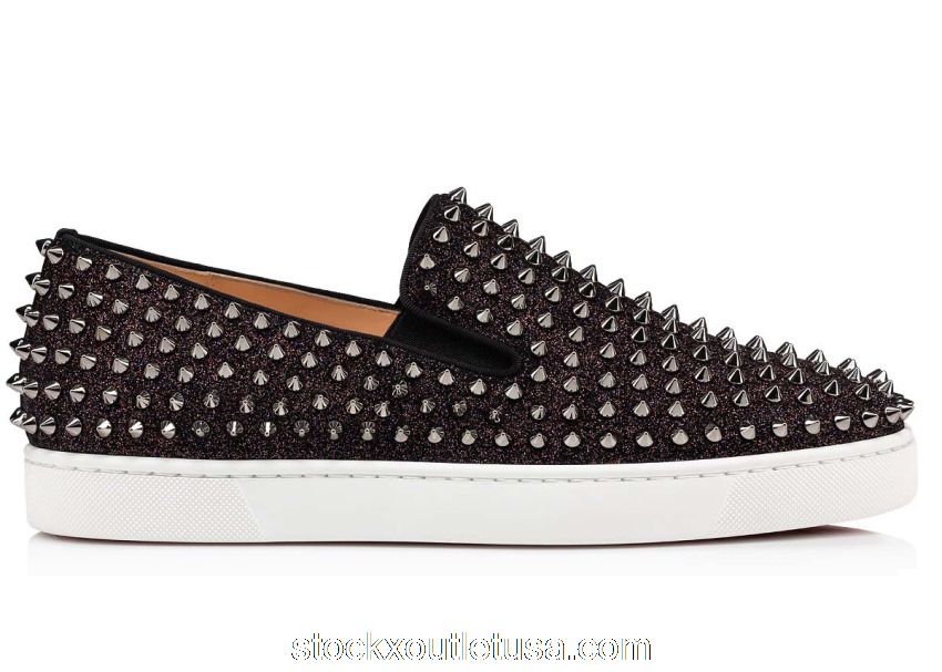 Outlet Christian Loubtoutin Roller-Boat Black 3210902M494