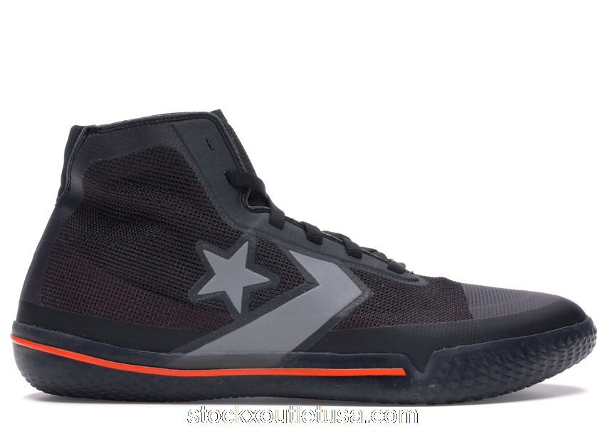 Outlet Converse All-Star Pro BB Black Silver Orange 165654C