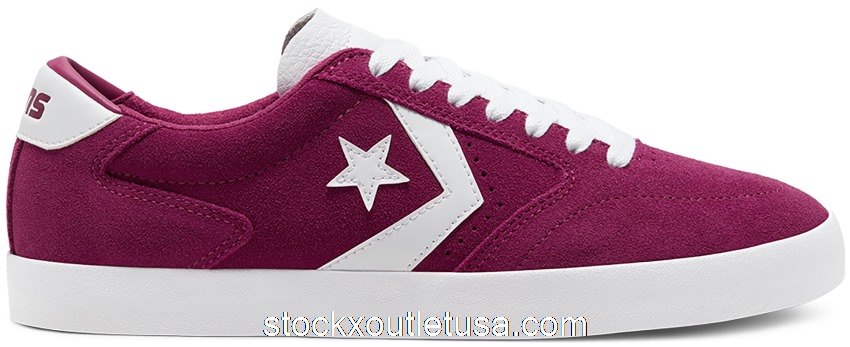 Outlet Converse Checkpoint Pro Classic Suede Rose Maroon 166836C