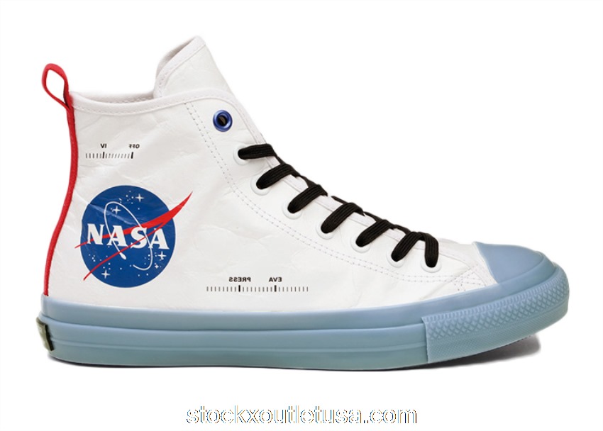 Outlet Converse Chuck Taylor All-Star 100 Hi Spacesuit NASA White Blue