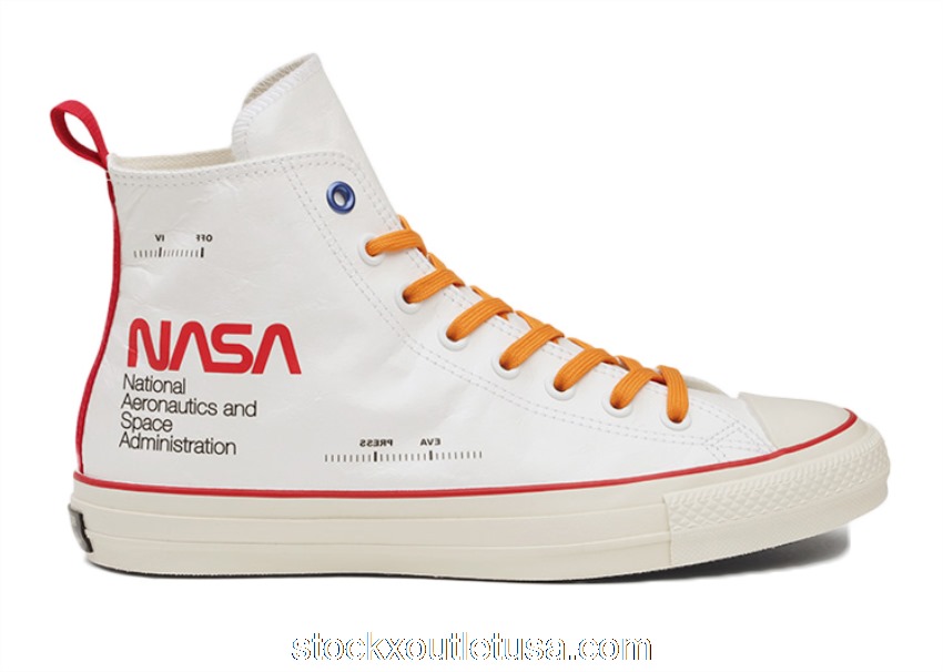 Outlet Converse Chuck Taylor All-Star 100 Hi Spacesuit NASA White Orange