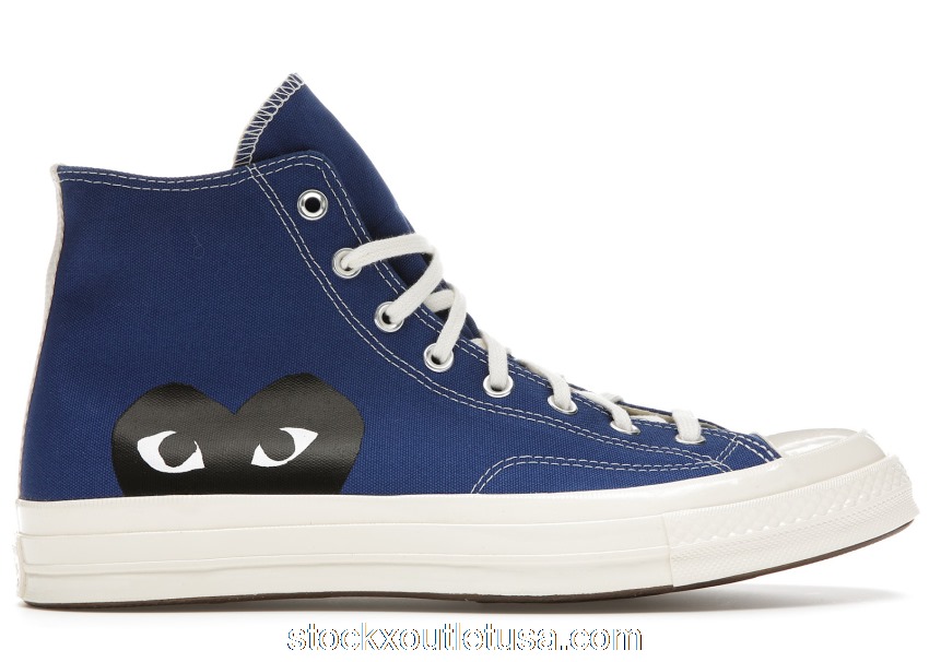 Outlet Converse Chuck Taylor All-Star 70 Hi Comme des Garcons PLAY Blue 171846C