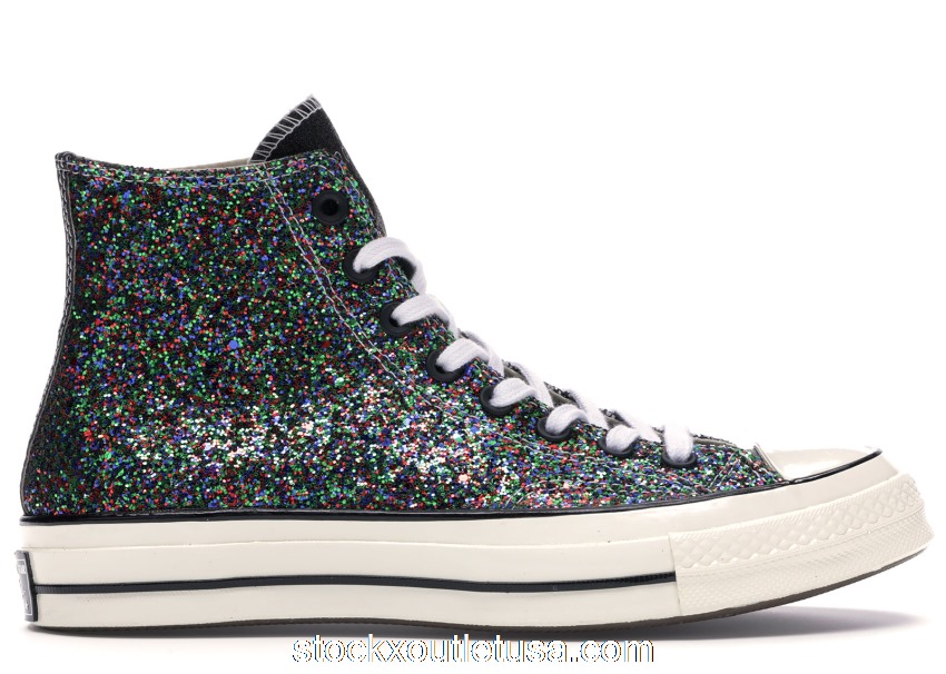 Outlet Converse Chuck Taylor All-Star 70 Hi JW Anderson Glitter Multi-Color 164697C
