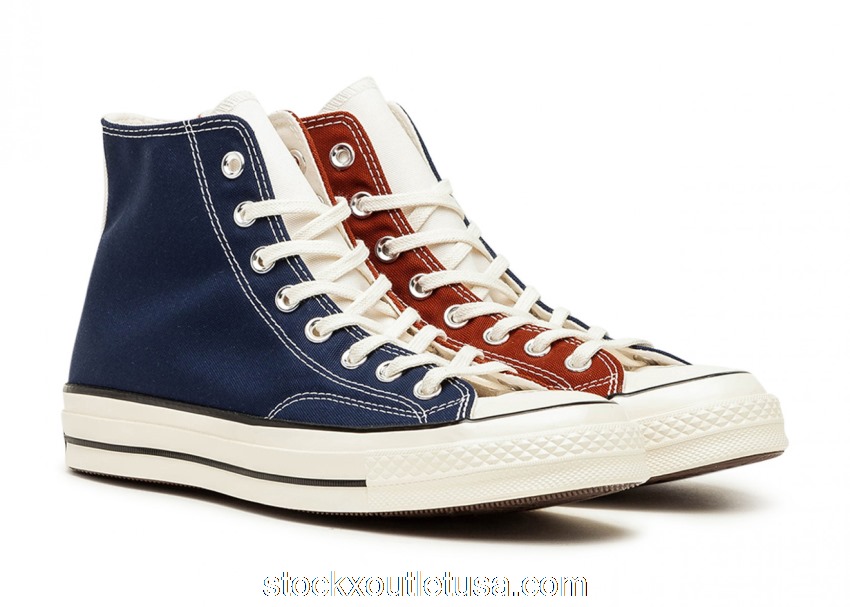 Outlet Converse Chuck Taylor All-Star 70 Hi Navy Burgundy Split 171659C