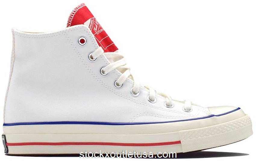 Outlet Converse Chuck Taylor All-Star 70 Hi Twisted Tongue White Red 166826C