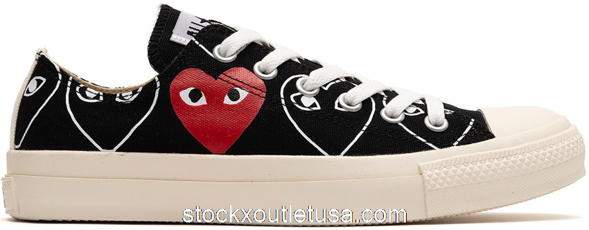 Outlet Converse Chuck Taylor All-Star 70 Ox Comme des Garcons Play All-Over Black