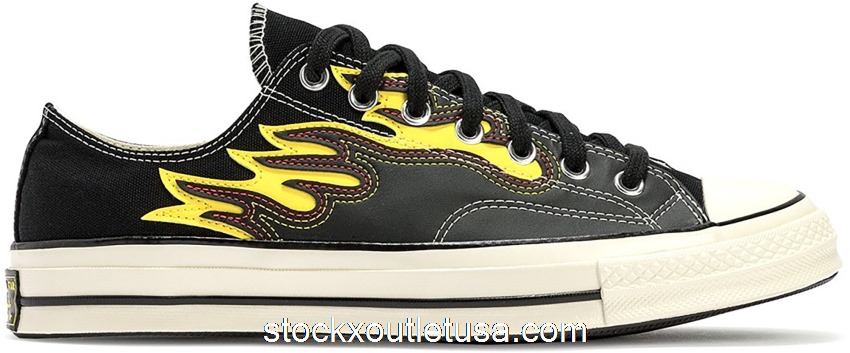 Outlet Converse Chuck Taylor All-Star 70 Ox Leather Flame Black