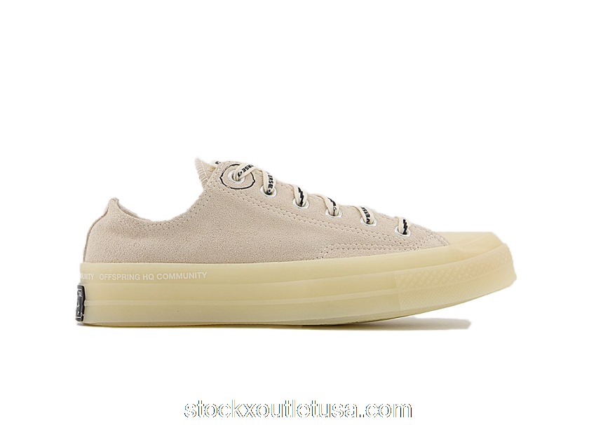 Outlet Converse Chuck Taylor All-Star 70 Ox Offspring Community Natural Ivory