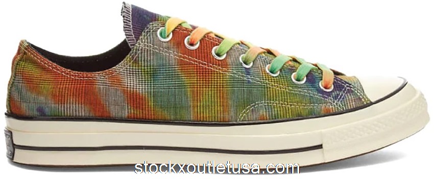 Outlet Converse Chuck Taylor All-Star 70 Ox Tie Dye Plaid 168879C