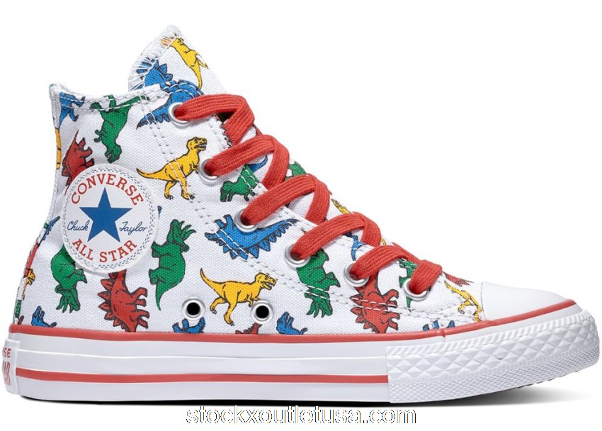 Outlet Converse Chuck Taylor All-Star Hi Dinosaurs (PS) 663636C