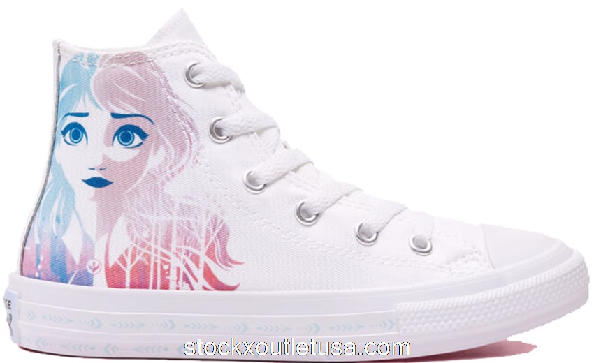 Outlet Converse Chuck Taylor All-Star Hi Frozen 2 White (PS) 367353F