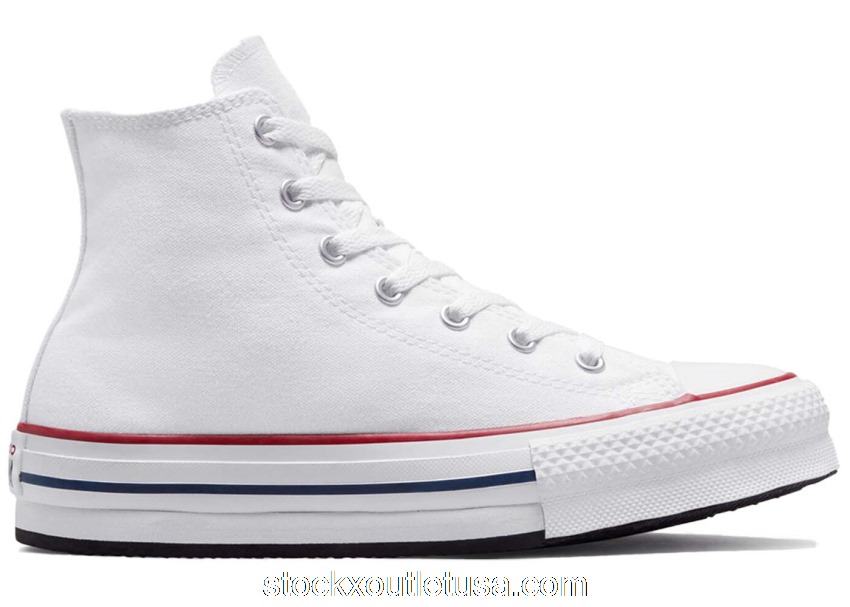 Outlet Converse Chuck Taylor All-Star Hi Lift Platform White (GS) 272856F