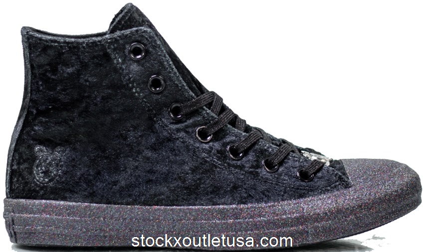 Outlet Converse Chuck Taylor All-Star Hi Miley Cyrus Black Silver (W) 563723C