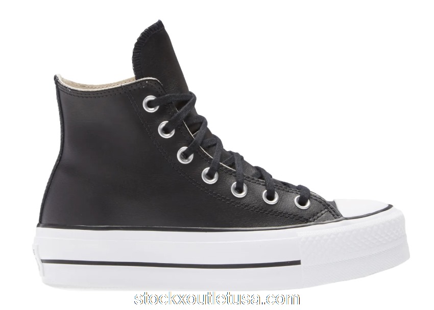 Outlet Converse Chuck Taylor All-Star Lift Hi Black Leather (W) 561675C