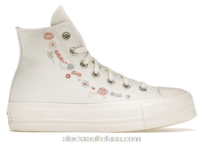 Outlet Converse Chuck Taylor All-Star Lift Hi Things To Grow Egret A01586C