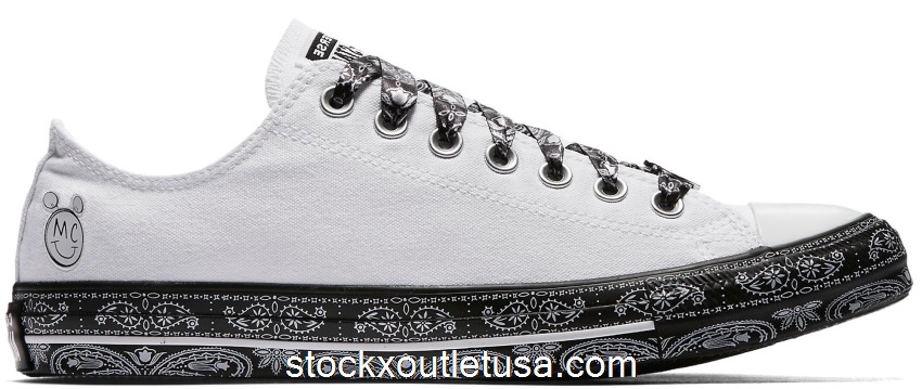 Outlet Converse Chuck Taylor All-Star Low Miley Cyrus White Black 162235C