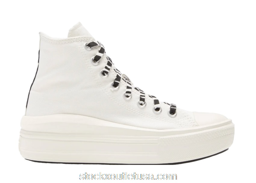 Outlet Converse Chuck Taylor All-Star Move Hi Archive Print Egret (W) 570974C