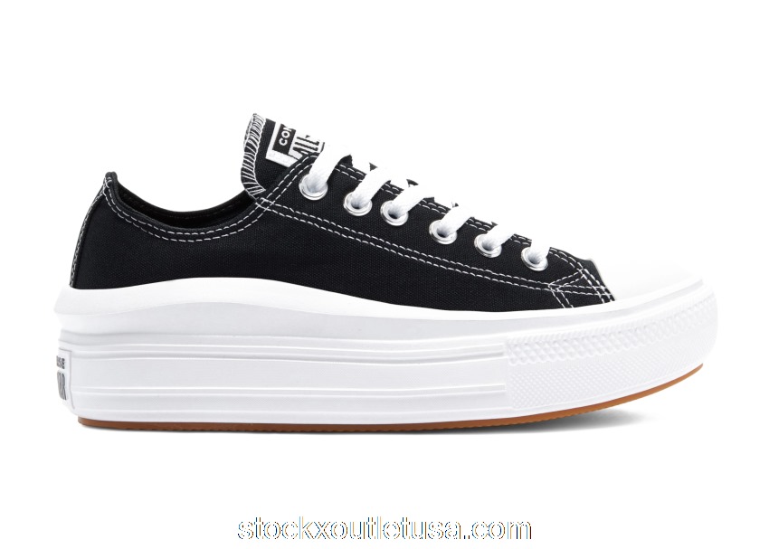 Outlet Converse Chuck Taylor All-Star Move Ox Black White (W) 570256C