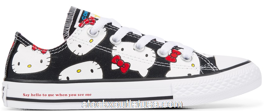 Outlet Converse Chuck Taylor All-Star Ox Hello Kitty Black (GS) 362948C