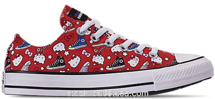 Outlet Converse Chuck Taylor All-Star Ox Hello Kitty Fiery Red (W) 163913F