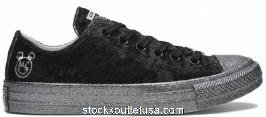 Outlet Converse Chuck Taylor All-Star Ox Miley Cyrus Black Silver (W) 563722C