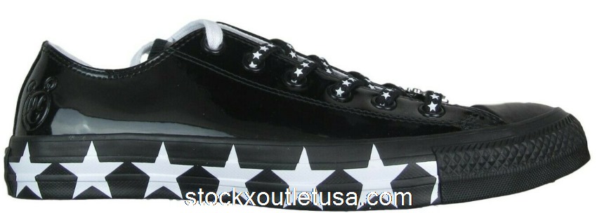 Outlet Converse Chuck Taylor All-Star Ox Miley Cyrus Black White Stars (W) 563720C