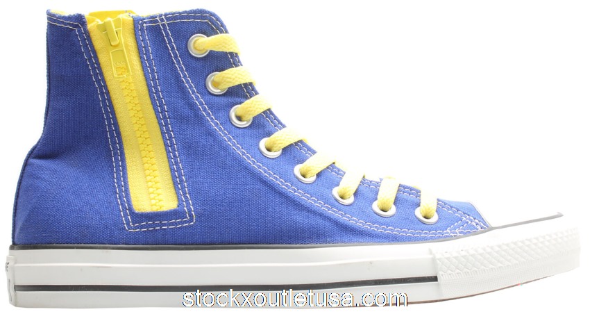 Outlet Converse Chuck Taylor All-Star Side Zip Hi Radio Blue Yellow 142295C