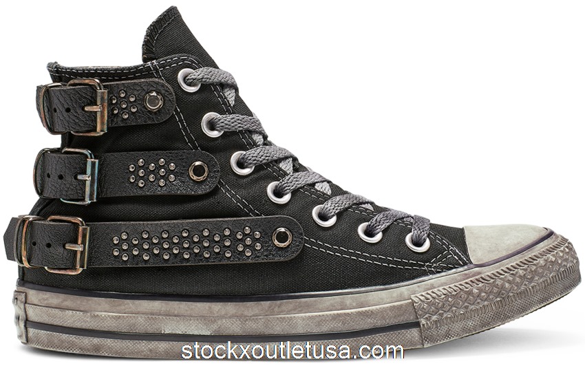 Outlet Converse Chuck Taylor All-Star Studded Hi Black 164524C