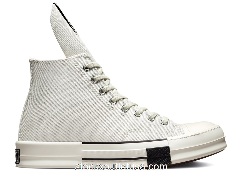 Outlet Converse DRKSTAR Chuck Taylor All-Star 70 Hi Rick Owens DRKSHDW White 172346C