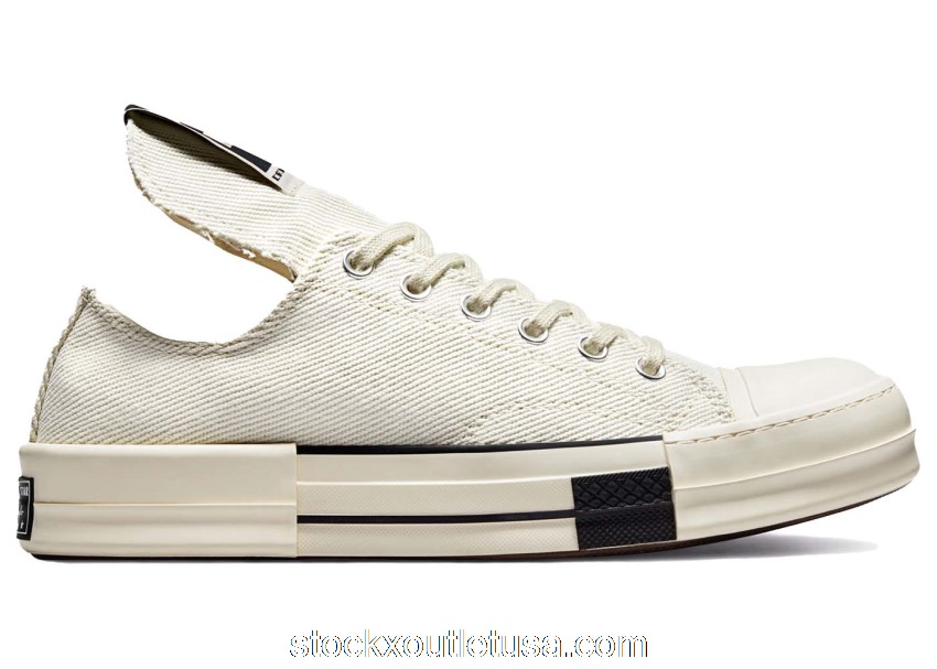 Outlet Converse DRKSTR Chuck Taylor All-Star 70 Ox Rick Owens DRKSHDW White A00134C