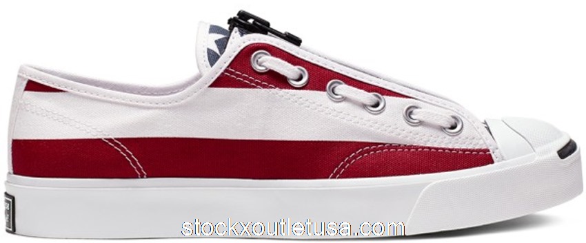 Outlet Converse Jack Purcell Zip Ox TakahiroMiyashita TheSoloist White Red 164836C