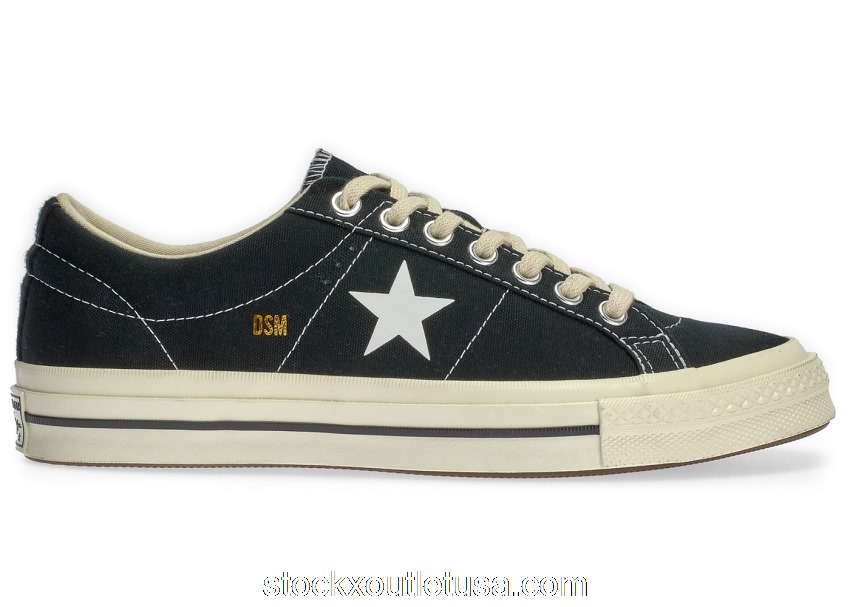 Outlet Converse One Star Canvas Ox Dover Street Market Black 162292C