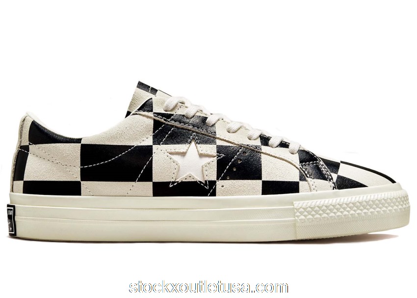 Outlet Converse One Star Ox Blocked Warped Board Black 172352C