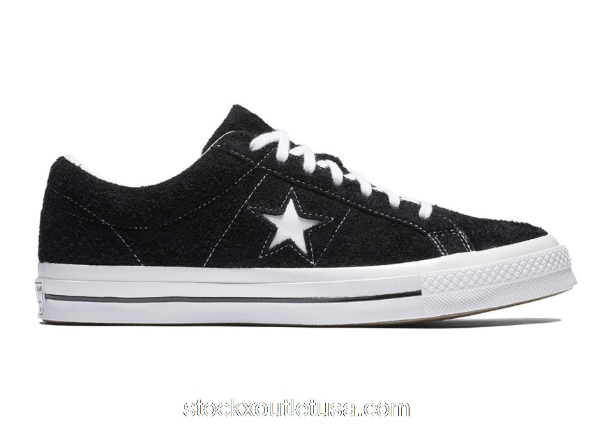 Outlet Converse One Star Ox Vintage Black White 158369C