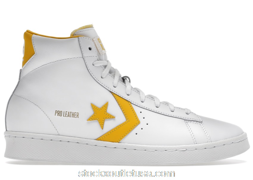 Outlet Converse Pro Leather Hi White Amarillo 166812C