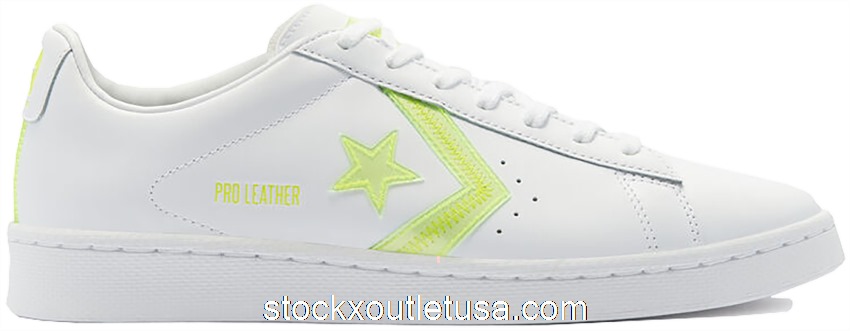 Outlet Converse Pro Leather Ox Hi-Vis White Lemon Venom 169505C