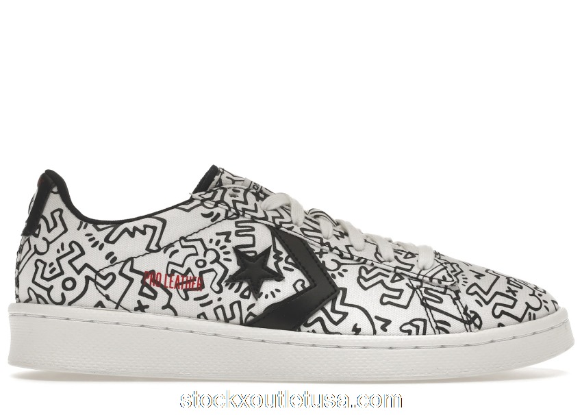Outlet Converse Pro Leather Ox Keith Haring White 171857C