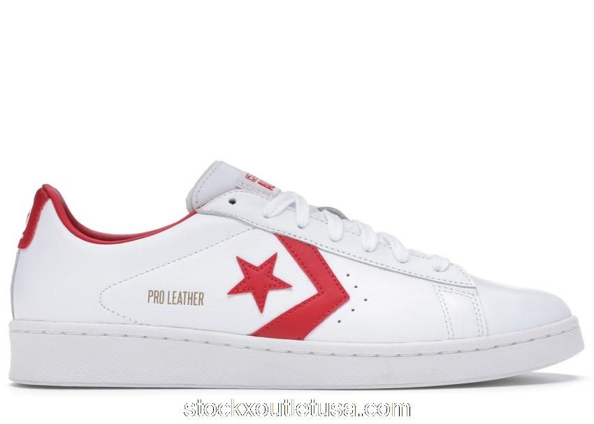 Outlet Converse Pro Leather Ox White Red 167970C