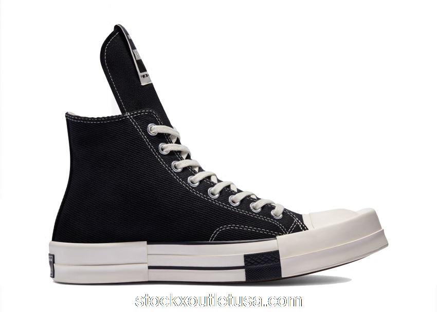 Outlet Converse TURBODRK Chuck Taylor All-Star 70 Hi Rick Owens DRKSHDW Black 172344C