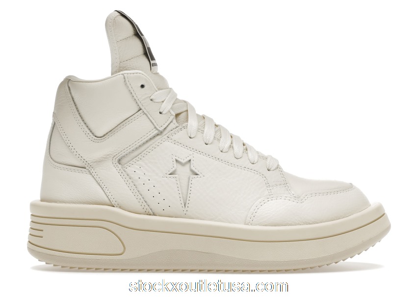Outlet Converse TURBOWPN Mid Rick Owens DRKSHDW Egret 172343C / DC02AX515SA5R1