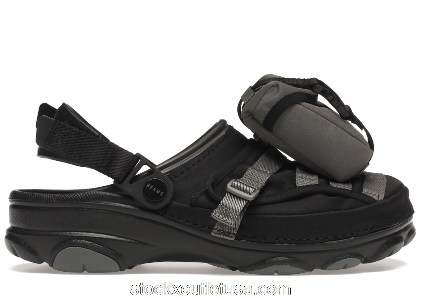Outlet Crocs Bespoke Classic All-Terrain Beams Military Black Grey