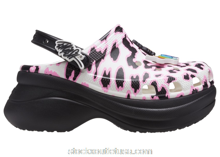Outlet Crocs Classic Bae Clog Ron English Party Animals Cheetah (W)
