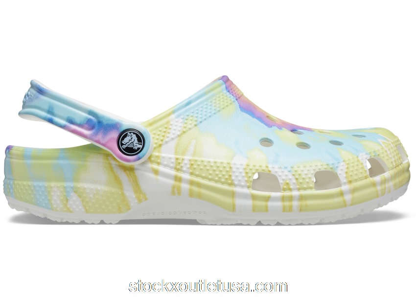 Outlet Crocs Classic Clog Tie Dye Pastel
