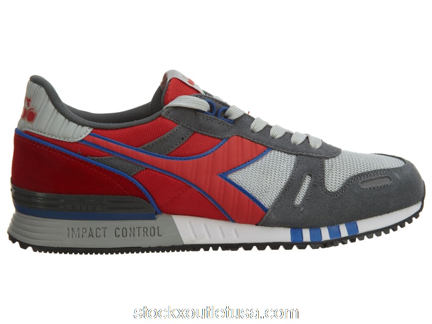 Outlet Diadora Titan II Grey Alaska Red Italy 158623-C5755