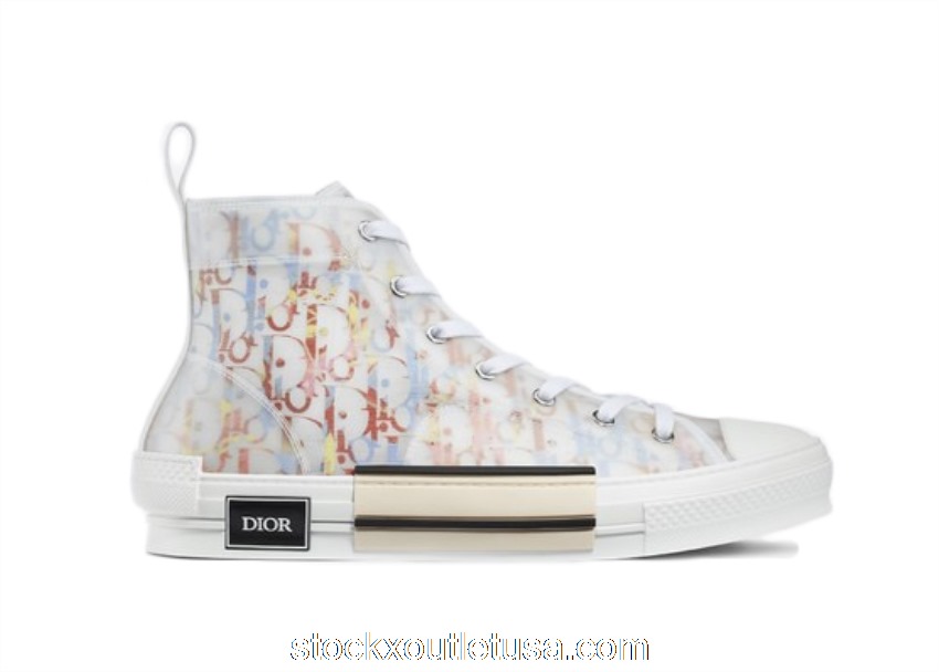 Outlet Dior B23 High Top Multicolor Oblique 3SH118YTI_H265