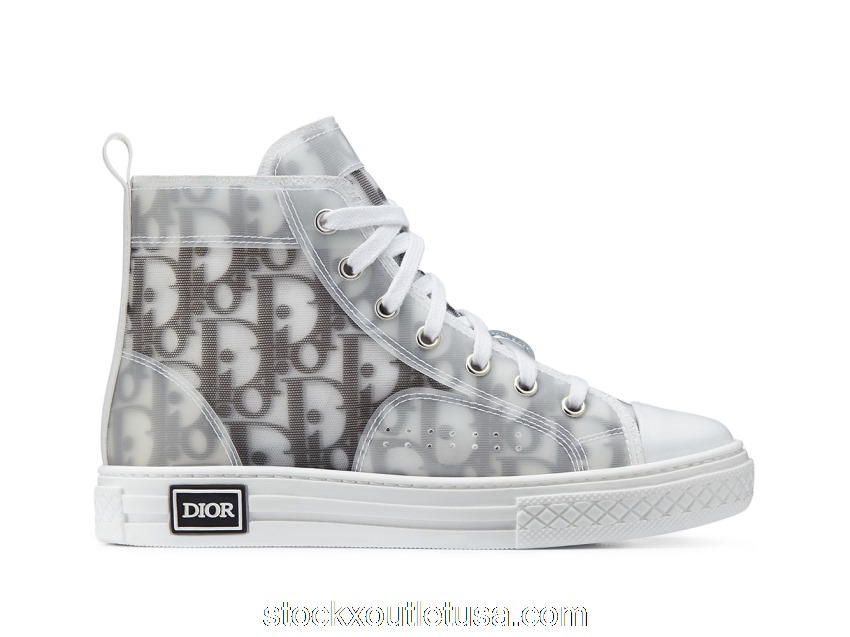 Outlet Dior B23 High White Black Dior Oblique (Kids) 0SBS21SHOA_Y43I