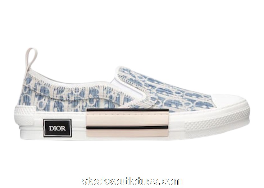 Outlet Dior B23 Low Blue Oblique Kasuri Jacquard 3SN262ZLA_H560