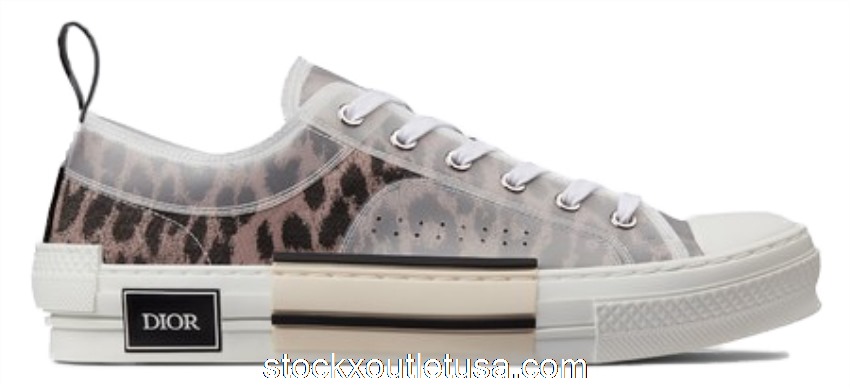 Outlet Dior B23 Low Top Brown Leopard 3SN249YQL_H369
