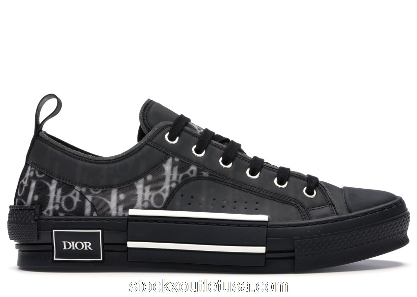 Outlet Dior B23 Low Top Canvas Oblique Black 3SN249YJP_H960