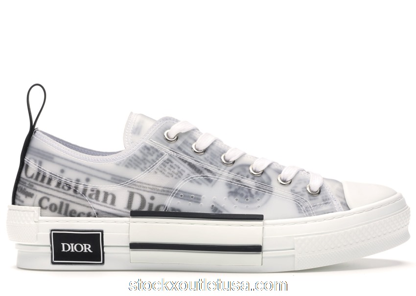 Outlet Dior B23 Low Top Daniel Asham Newspaper 3SN249YUO_H069